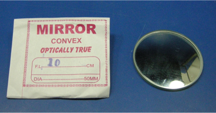 Convex Mirror (5x10 cm) Convex Mirror (5x10 cm)